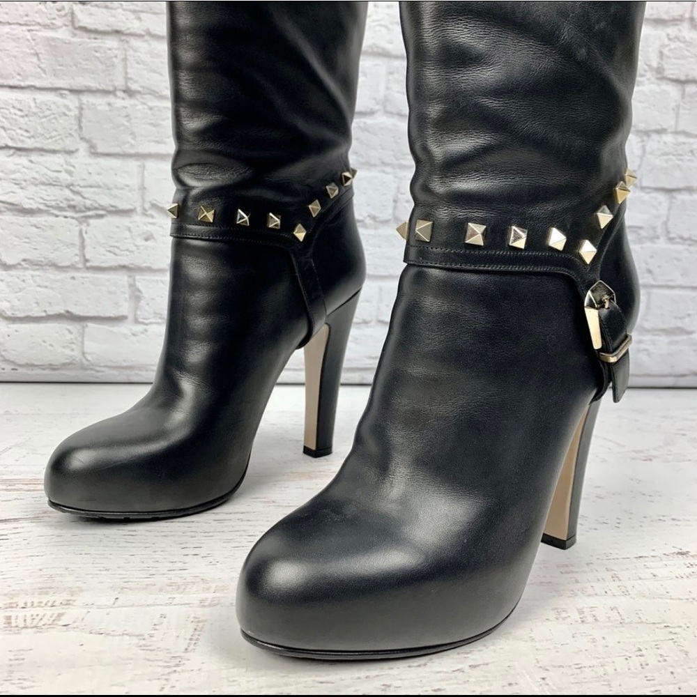 Valentino Rockstud Harness Boot